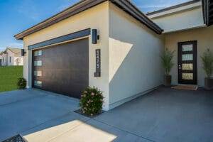 New Stucco Finish On The Exterior Of A Residential House